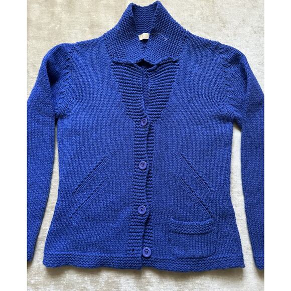 ALPHA MASSIMO REBECCHI Wool Cardigan Sweater Jacket 46 Us M Blue Italy Blazer - Picture 12 of 16